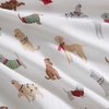 image:imageMartha Stewart  Full Sheet Set with Fitted Sheet amp Pillowcases Soft Cotton Flannel Bedding Deep Pocket Ticking Stripe BlueHoliday Pups Brown