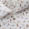 image:imageMartha Stewart  Full Sheet Set with Fitted Sheet amp Pillowcases Soft Cotton Flannel Bedding Deep Pocket Ticking Stripe BlueHoliday Pups Brown
