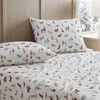 image:imageMartha Stewart  Full Sheet Set with Fitted Sheet amp Pillowcases Soft Cotton Flannel Bedding Deep Pocket Ticking Stripe BlueHoliday Pups Brown