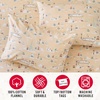 image:imageMartha Stewart  Full Sheet Set with Fitted Sheet amp Pillowcases Soft Cotton Flannel Bedding Deep Pocket Ticking Stripe BlueHoliday Winter Wonderland  Santa Claus