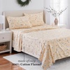 image:imageMartha Stewart  Full Sheet Set with Fitted Sheet amp Pillowcases Soft Cotton Flannel Bedding Deep Pocket Ticking Stripe BlueHoliday Winter Wonderland  Santa Claus