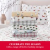 image:imageMartha Stewart  Full Sheet Set with Fitted Sheet amp Pillowcases Soft Cotton Flannel Bedding Deep Pocket Ticking Stripe BlueHoliday Winter Wonderland  Santa Claus
