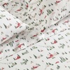 image:imageMartha Stewart  Full Sheet Set with Fitted Sheet amp Pillowcases Soft Cotton Flannel Bedding Deep Pocket Ticking Stripe BlueSki Village Green