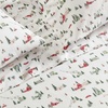image:imageMartha Stewart  Full Sheet Set with Fitted Sheet amp Pillowcases Soft Cotton Flannel Bedding Deep Pocket Ticking Stripe BlueSki Village Green
