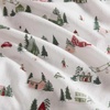 image:imageMartha Stewart  Full Sheet Set with Fitted Sheet amp Pillowcases Soft Cotton Flannel Bedding Deep Pocket Ticking Stripe BlueSki Village Green