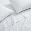 image:imageMartha Stewart  Full Sheet Set with Fitted Sheet amp Pillowcases Soft Cotton Flannel Bedding Deep Pocket Ticking Stripe BlueTicking Stripe Blue