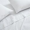 image:imageMartha Stewart  Full Sheet Set with Fitted Sheet amp Pillowcases Soft Cotton Flannel Bedding Deep Pocket Ticking Stripe BlueTicking Stripe Blue