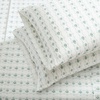 image:imageMartha Stewart  Full Sheet Set with Fitted Sheet amp Pillowcases Soft Cotton Flannel Bedding Deep Pocket Ticking Stripe BlueVintage Rose Blue