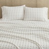 image:imageMartha Stewart  Full Sheet Set with Fitted Sheet amp Pillowcases Soft Cotton Flannel Bedding Deep Pocket Ticking Stripe BlueVintage Rose Pink