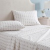 image:imageMartha Stewart  Full Sheet Set with Fitted Sheet amp Pillowcases Soft Cotton Flannel Bedding Deep Pocket Ticking Stripe BlueVintage Rose Pink