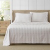 image:imageMartha Stewart  Full Sheet Set with Fitted Sheet amp Pillowcases Soft Cotton Flannel Bedding Deep Pocket Ticking Stripe BlueVintage Rose Pink