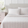 image:imageMartha Stewart  Full Sheet Set with Fitted Sheet amp Pillowcases Soft Cotton Flannel Bedding Deep Pocket Ticking Stripe BlueVintage Rose Pink
