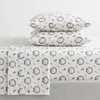 image:imageMartha Stewart  Full Sheet Set with Fitted Sheet amp Pillowcases Soft Cotton Flannel Bedding Deep Pocket Ticking Stripe BlueWreaths  Mistletoe Green