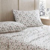 image:imageMartha Stewart  Full Sheet Set with Fitted Sheet amp Pillowcases Soft Cotton Flannel Bedding Deep Pocket Ticking Stripe BlueWreaths  Mistletoe Green