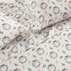 image:imageMartha Stewart  Full Sheet Set with Fitted Sheet amp Pillowcases Soft Cotton Flannel Bedding Deep Pocket Ticking Stripe BlueWreaths  Mistletoe Green