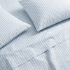image:imageMartha Stewart  Full Sheet Set with Fitted Sheet amp Pillowcases Soft amp Lightweight Bedding Deep Pocket Tate Stripe BlueBlooming Stripe Blue