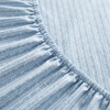 image:imageMartha Stewart  Full Sheet Set with Fitted Sheet amp Pillowcases Soft amp Lightweight Bedding Deep Pocket Tate Stripe BlueBlooming Stripe Blue