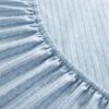 image:imageMartha Stewart  Full Sheet Set with Fitted Sheet amp Pillowcases Soft amp Lightweight Bedding Deep Pocket Tate Stripe BlueBlooming Stripe Blue