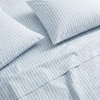 image:imageMartha Stewart  Full Sheet Set with Fitted Sheet amp Pillowcases Soft amp Lightweight Bedding Deep Pocket Tate Stripe BlueBlooming Stripe Blue