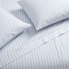 image:imageMartha Stewart  Full Sheet Set with Fitted Sheet amp Pillowcases Soft amp Lightweight Bedding Deep Pocket Tate Stripe BlueTate Stripe Blue