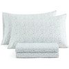 image:imageMartha Stewart  Full Sheet Set with Fitted Sheet amp Pillowcases Soft amp Lightweight Bedding Deep Pocket Yvette BlueYvette Blue