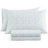 image:imageMartha Stewart  Full Sheet Set with Fitted Sheet amp Pillowcases Soft amp Lightweight Bedding Deep Pocket Yvette BlueYvette Blue
