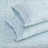 image:imageMartha Stewart  Twin Cotton Sheet Set with Pillowcase Deep PocketBlue