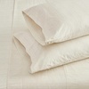 image:imageMartha Stewart  Twin Cotton Sheet Set with Pillowcase Deep PocketLight Beige
