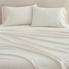 image:imageMartha Stewart  Twin Cotton Sheet Set with Pillowcase Deep PocketLight Beige
