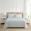 image:imageMartha Stewart  Full Sheet Set with Fitted Sheet amp Pillowcases Soft amp Lightweight Bedding Deep Pocket Yvette BlueYvette Blue