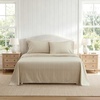 image:imageMartha Stewart  Twin Cotton Sheet Set with Pillowcase Deep PocketMedium Beige